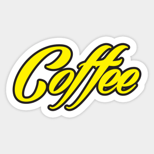 Funny Shirts for Coffee Lovers Coffee Mug Retro style trendy design Sticker